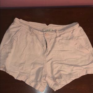 Calvin Klein Jeans Light Pink Linen Shorts